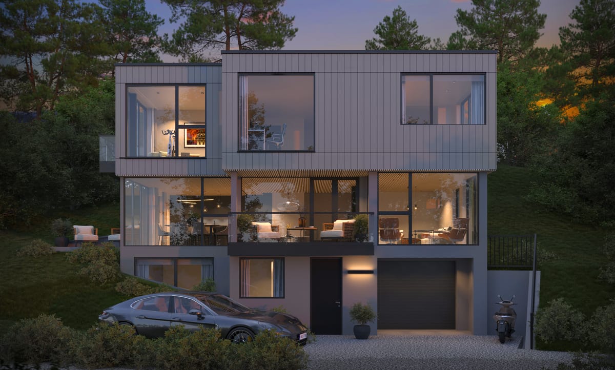 Tomt med ramme i Stjerneveien