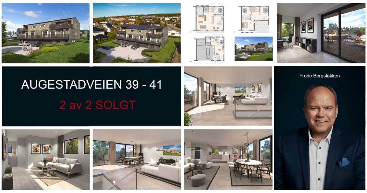Augestadveien 39-41   2 av 2 solgt!